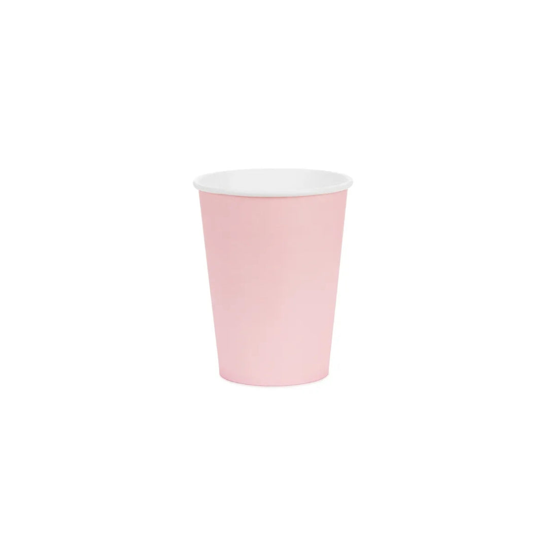 Pappbikar ljóst pink 250ml 6stk