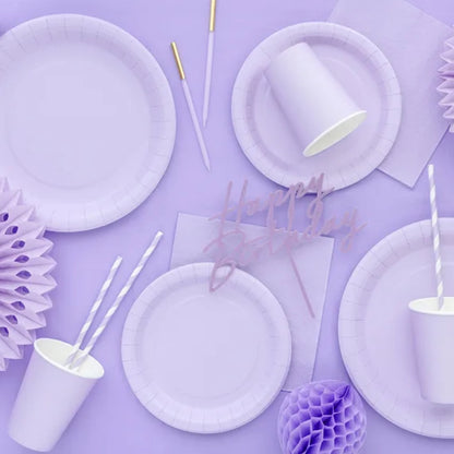 Pappbikar lavendel lilla 250ml 6stk