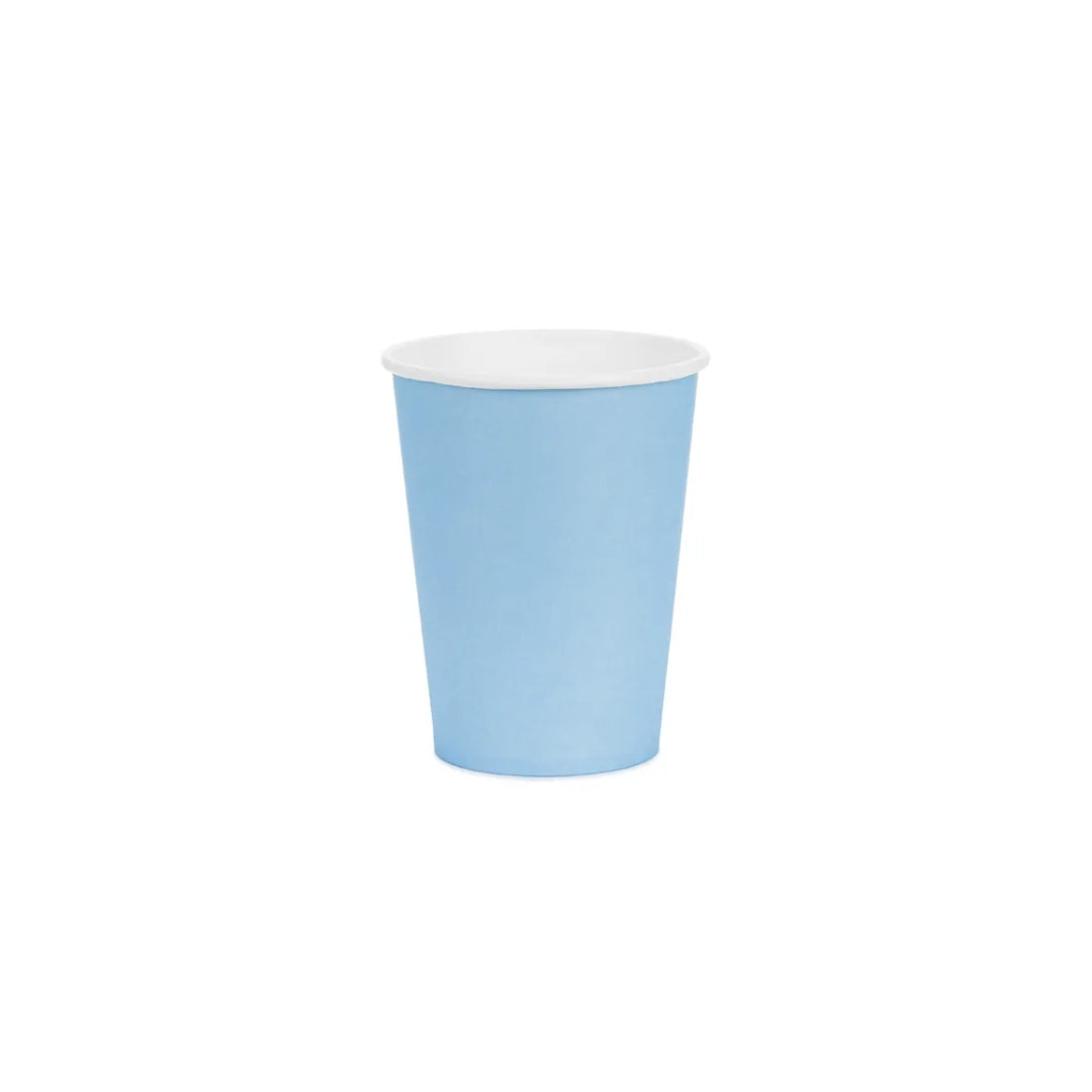 Pappbikar ljóst Blátt 250ml 6stk