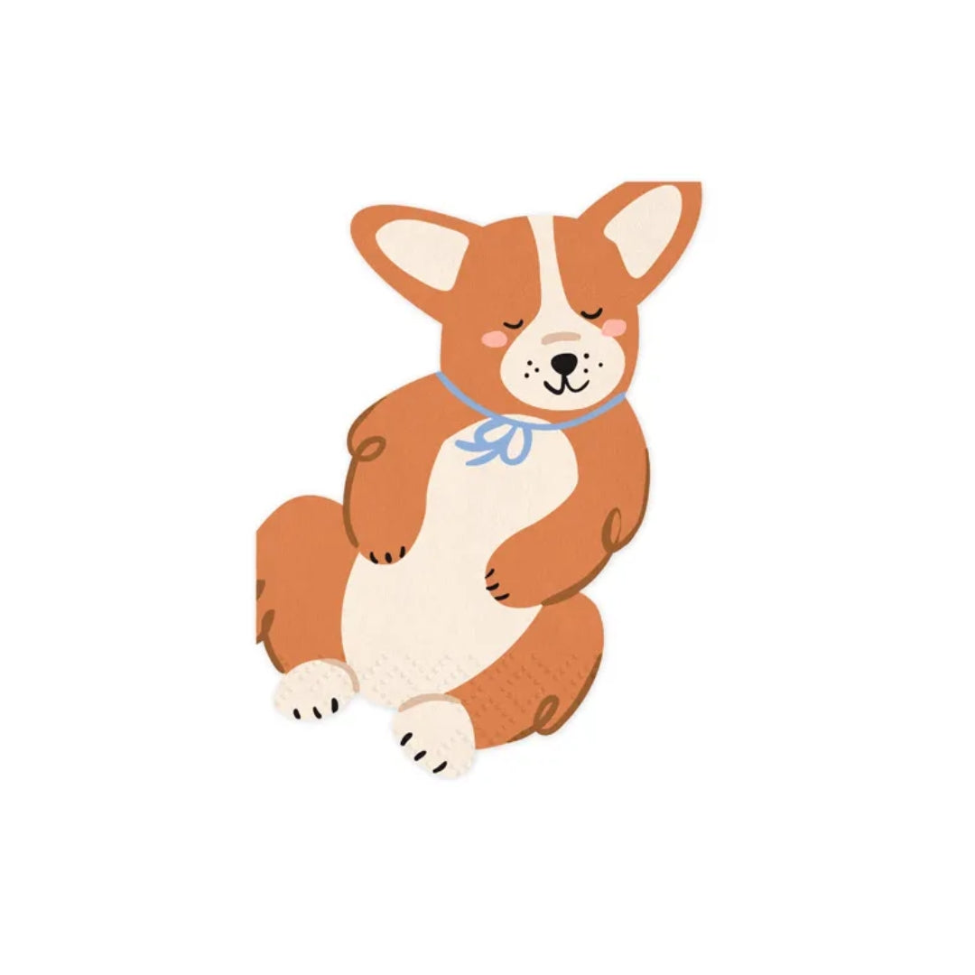 Serviettar Hund 11x15cm 12stk