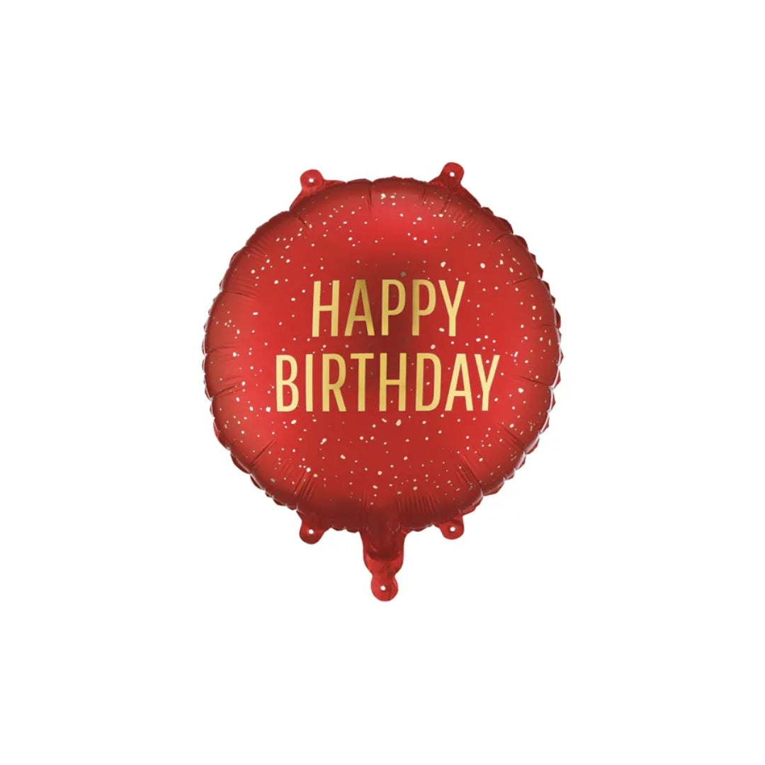 Ballón foliu "Happy Birthday" M. Reytt 35cm