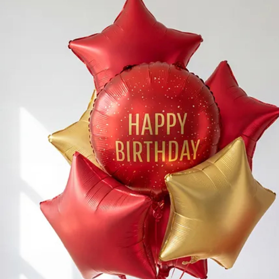 Ballón foliu "Happy Birthday" M. Reytt 35cm