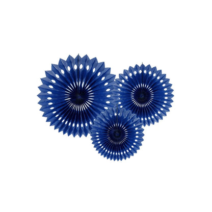 Rosettir navy blátt 20-30cm 3stk