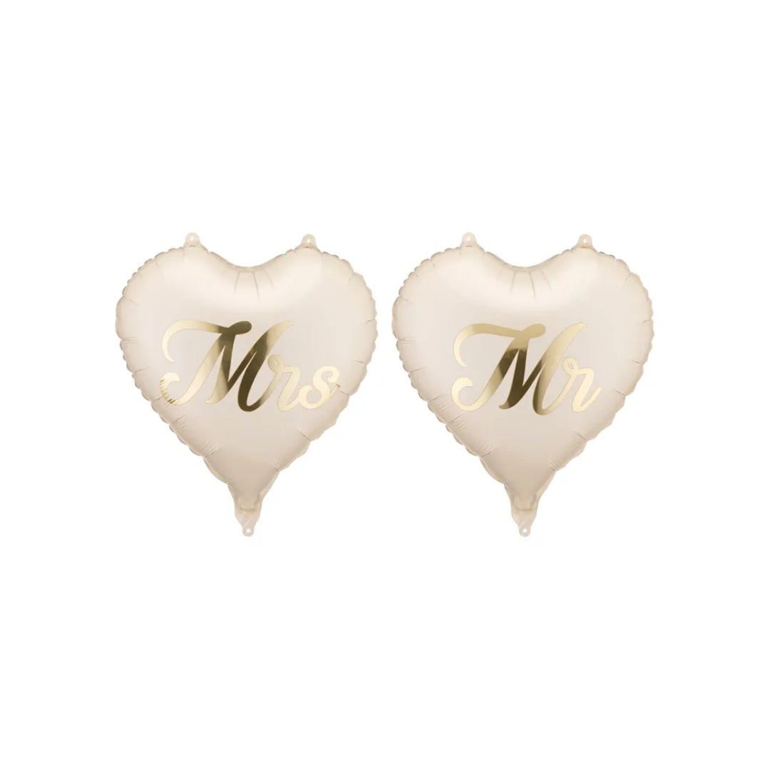 Ballón foliu "Mr &amp; Mrs" 45cm 2stk