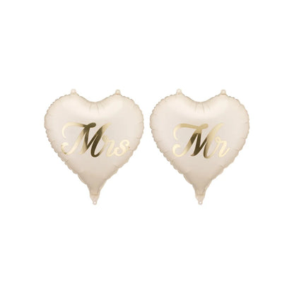 Ballón foliu "Mr &amp; Mrs" 45cm 2stk