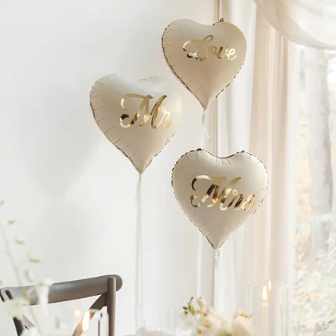 Ballón foliu "Mr &amp; Mrs" 45cm 2stk