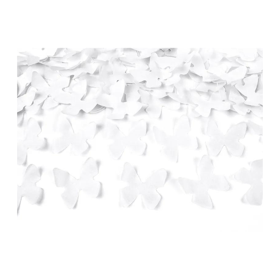 Partydeco Konfettirør hvítir summarfuglar 80cm