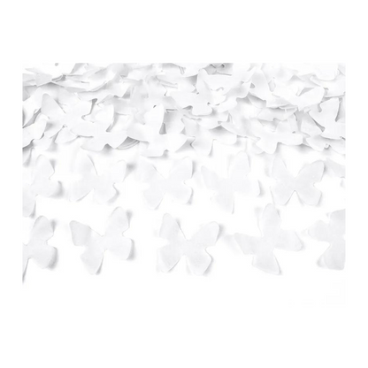 Partydeco Konfettirør hvítir summarfuglar 80cm