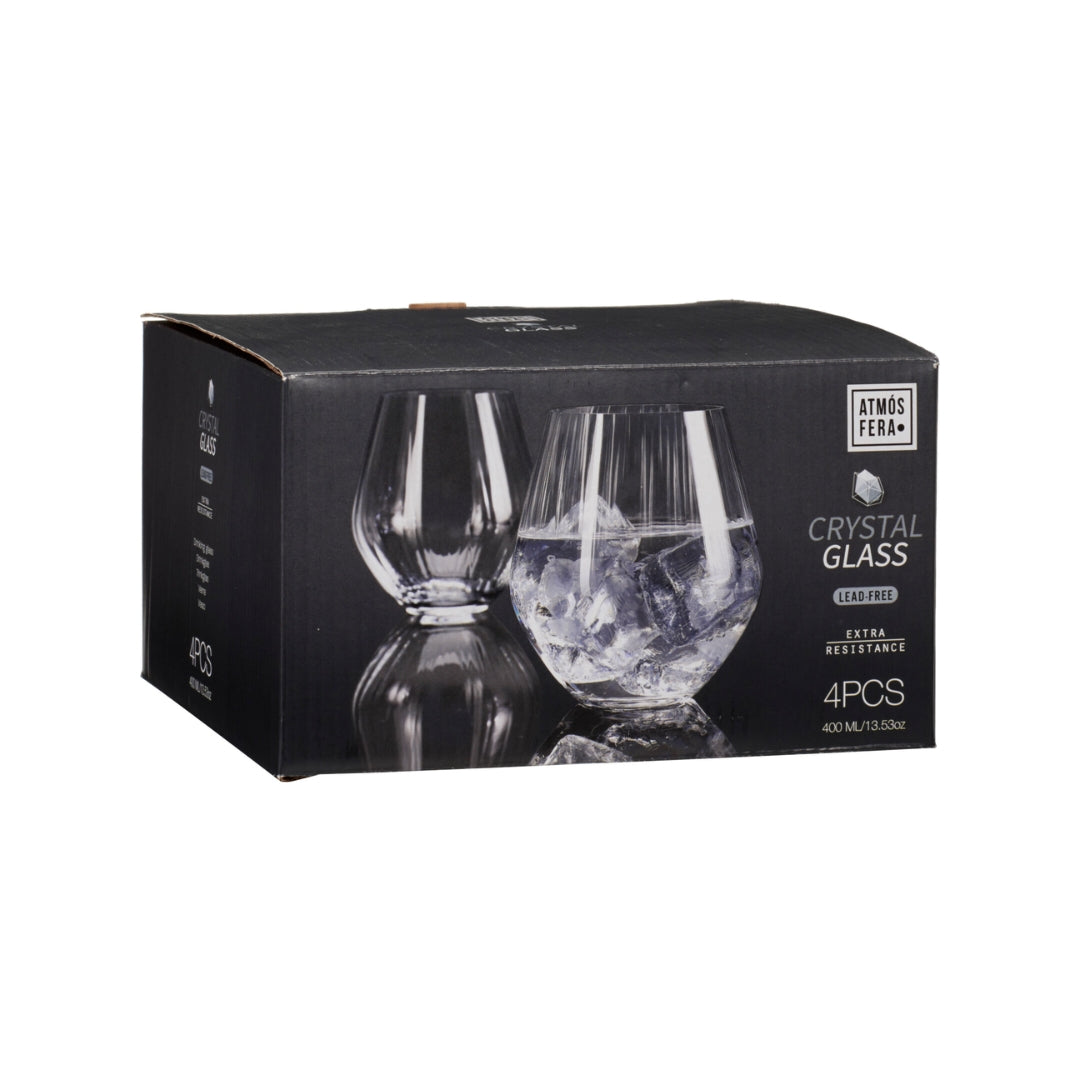 Vatngløs 400ml Crystalline blýfrí 4stk