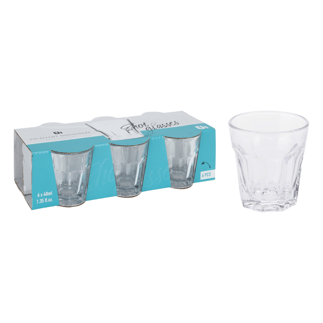 House Excellence Glas 4cl skot/ snaps sett v/6stk