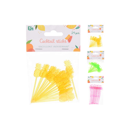 EH Kokkteylpinnar 24stk 3ymisk