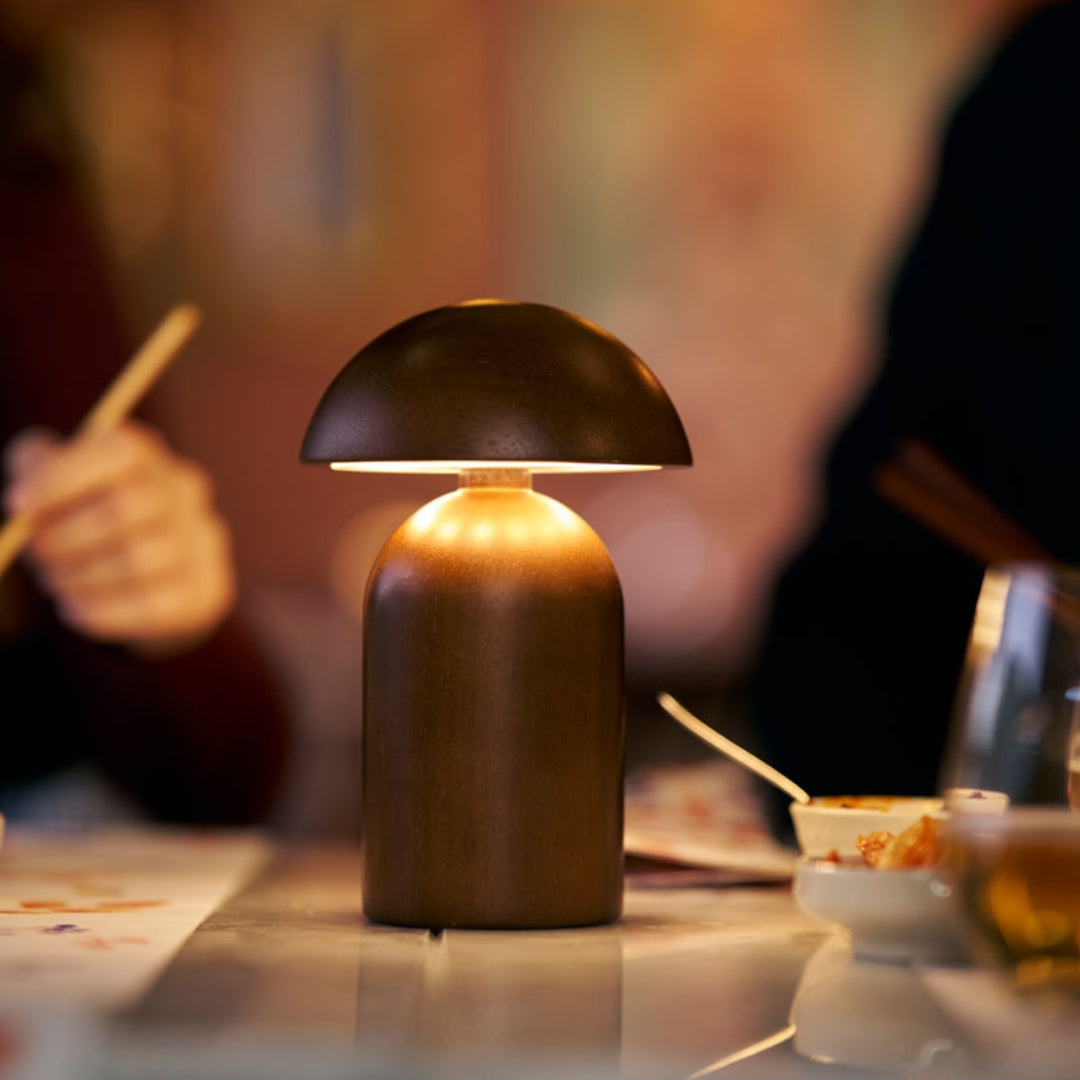 LED Lampa Amanita træ brún H18 Ø12cm 19T Tráðleys