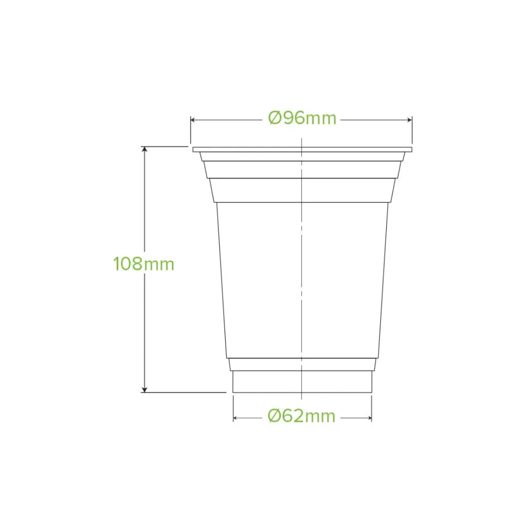 BP Glas 42cl Krystal PLA BioCups 50stk|kar20