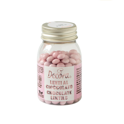 Decora Sjokolátaperlur 60% ljóst Rosa 80gr