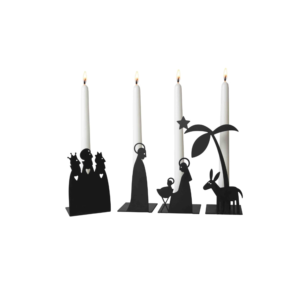 Adventsstaki 4stk t/stakaljós Krubbuspæl metal