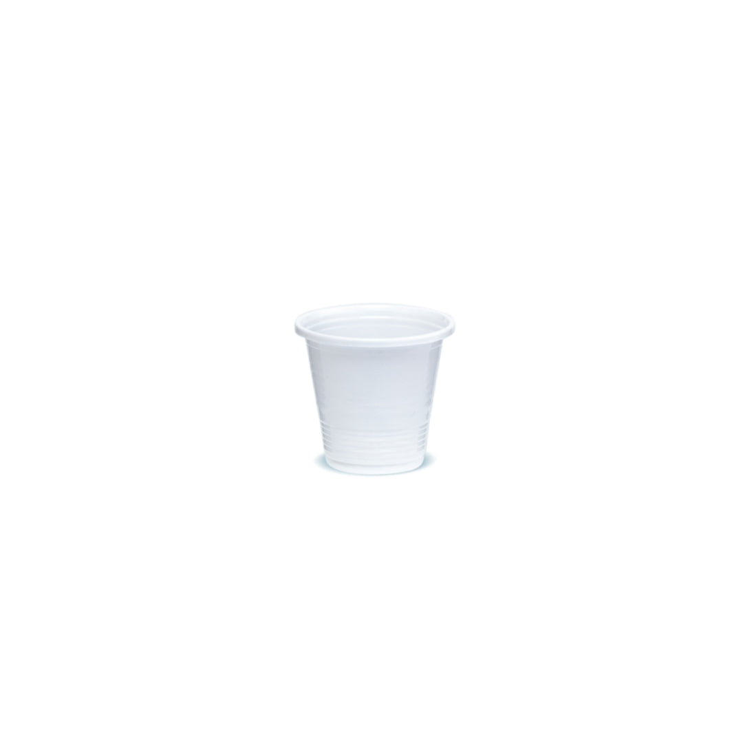 Gløs 0,8cl 50stk|kar96 Hvítt Plast PP
