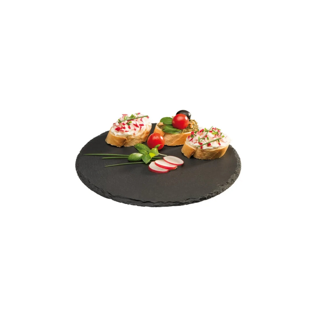 Skiferpláta svørt Ø22cm