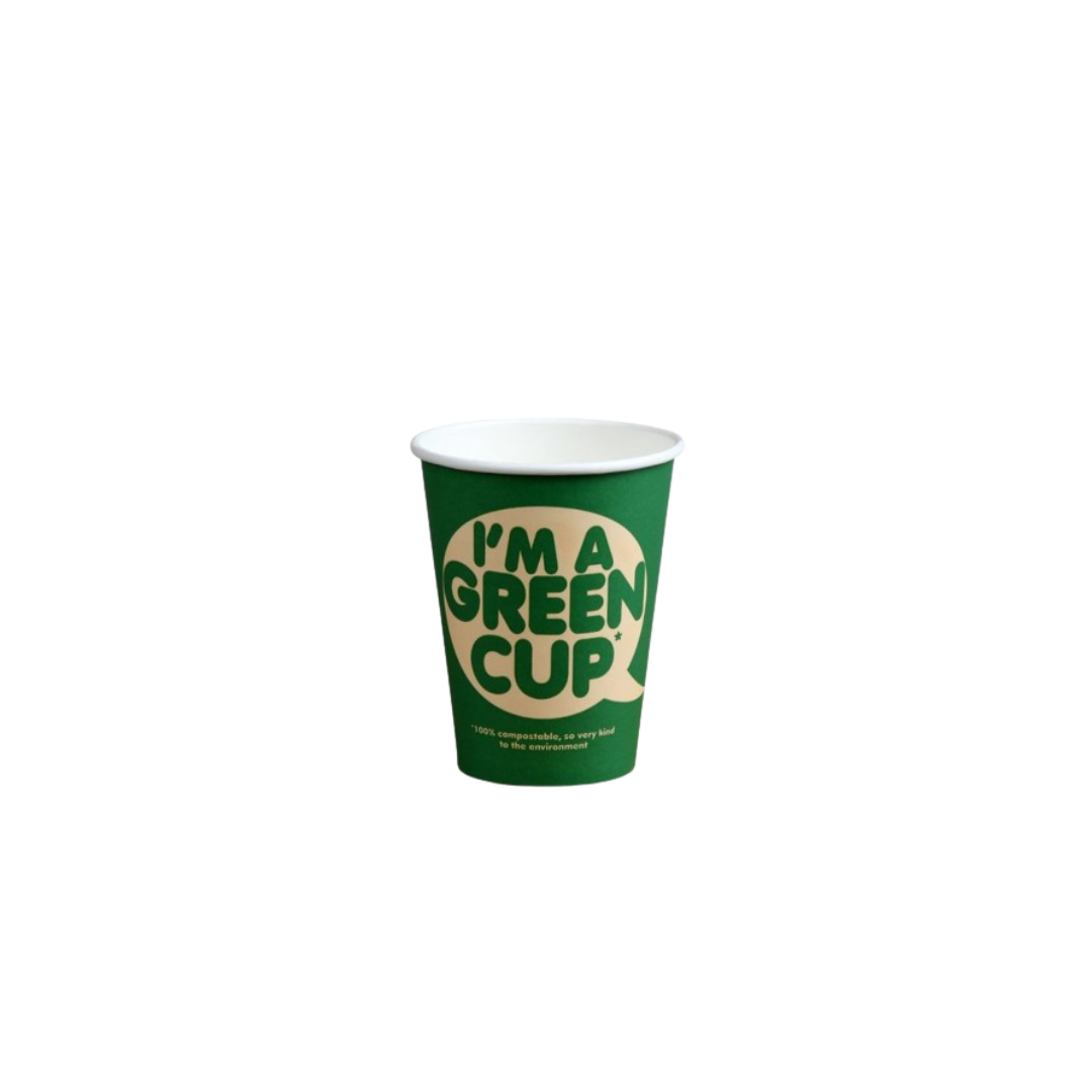 Biopak pappbikar 36cl 1lag &quot;Im a Green kop&quot; 50stk|Kar/20