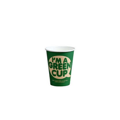 Biopak pappbikar 36cl 1lag &quot;Im a Green kop&quot; 50stk|Kar/20