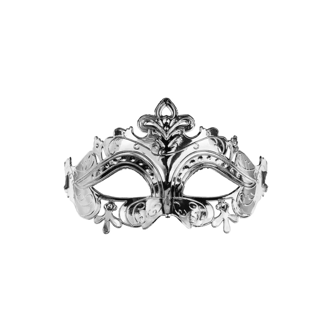 PD Maska Carneval 17x9cm silvur