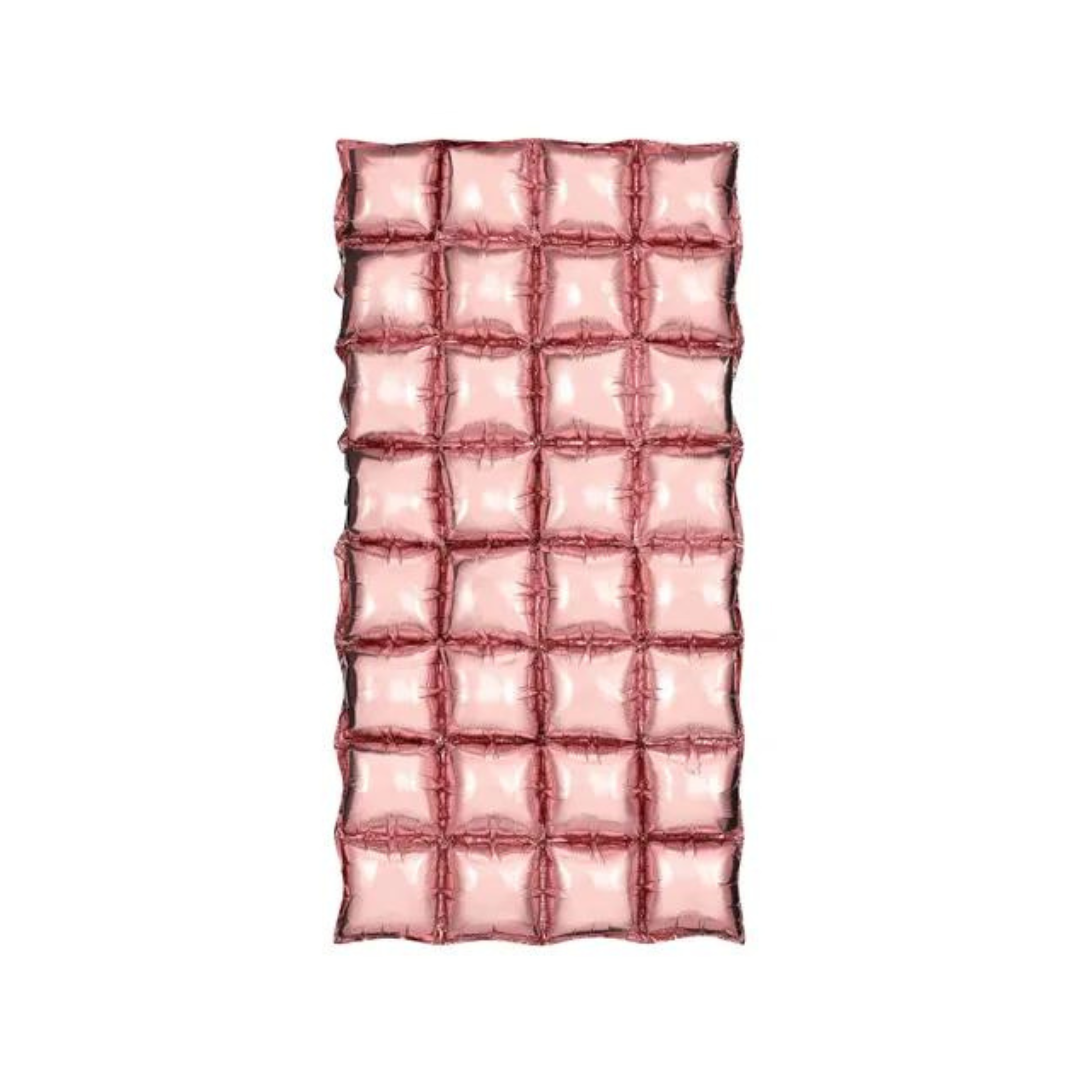 Partydeco Ballónveggur 143x72cm folie Golden Rosa
