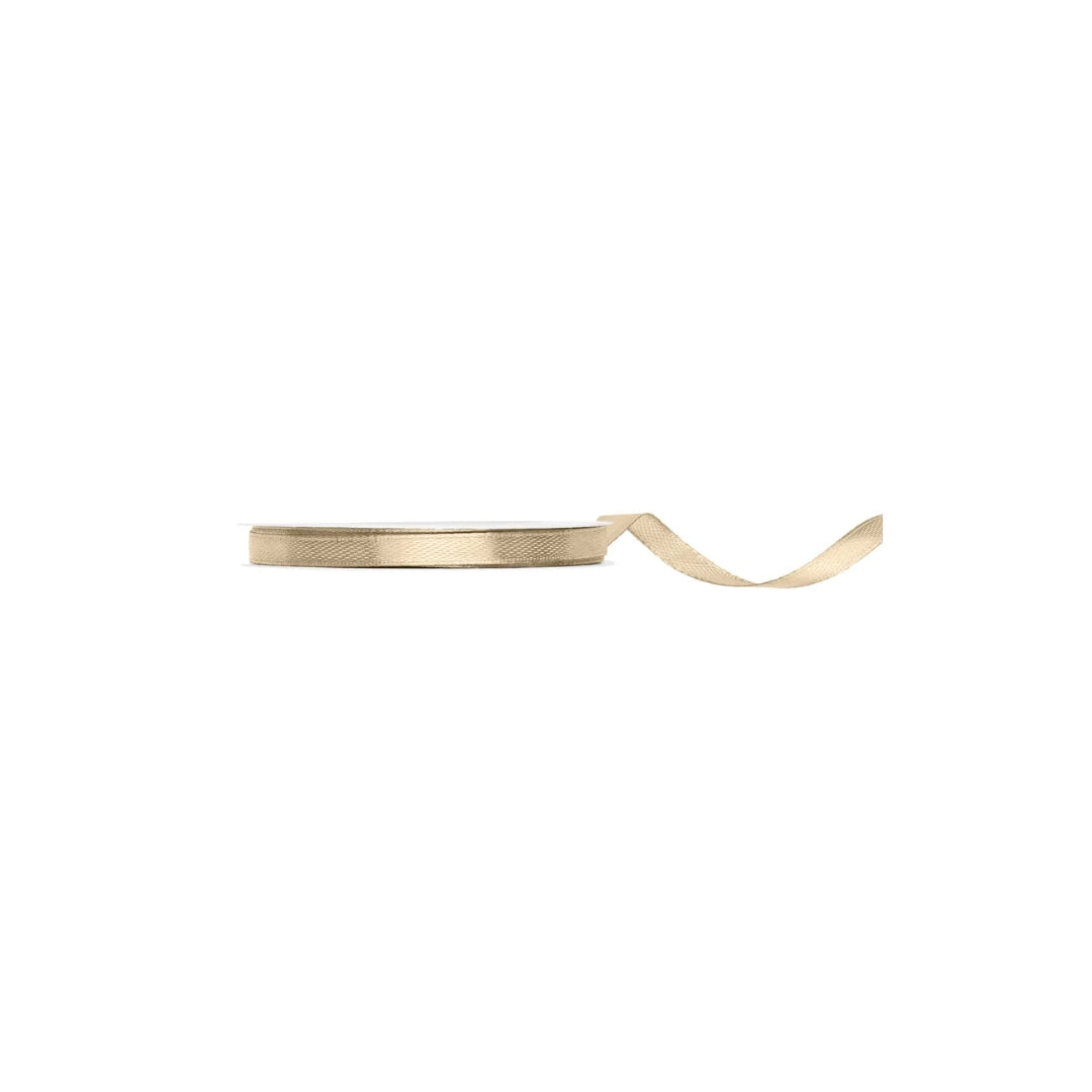 Silkiband kalt gull 6mm/25m