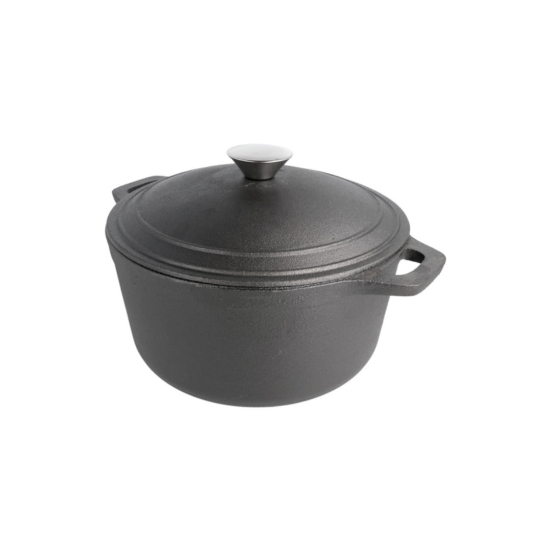 Stoypijarnsgrýta v/loki 4,8L Ø25,5cm svørt