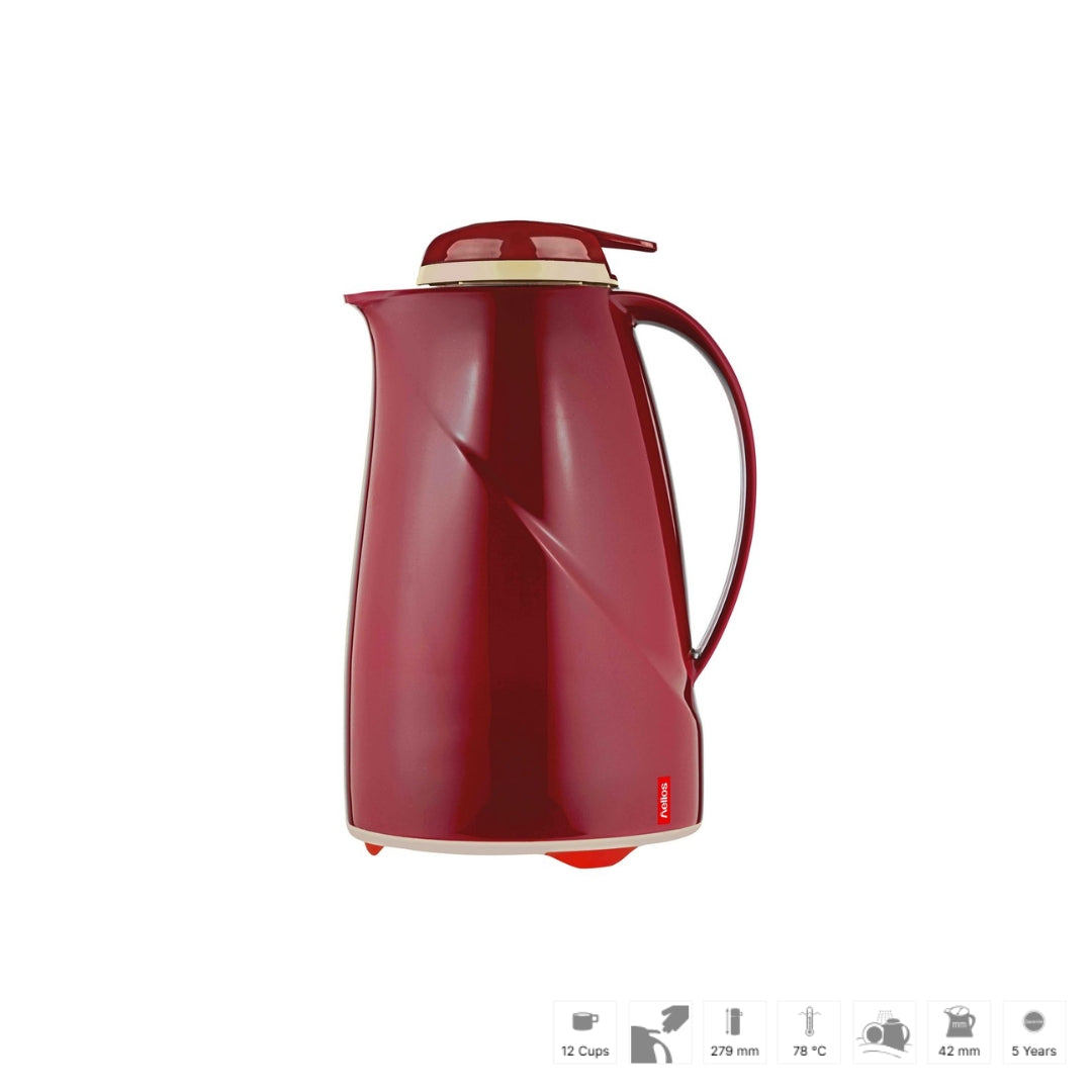 Helios termokanna Wave Push 1,5L reyð