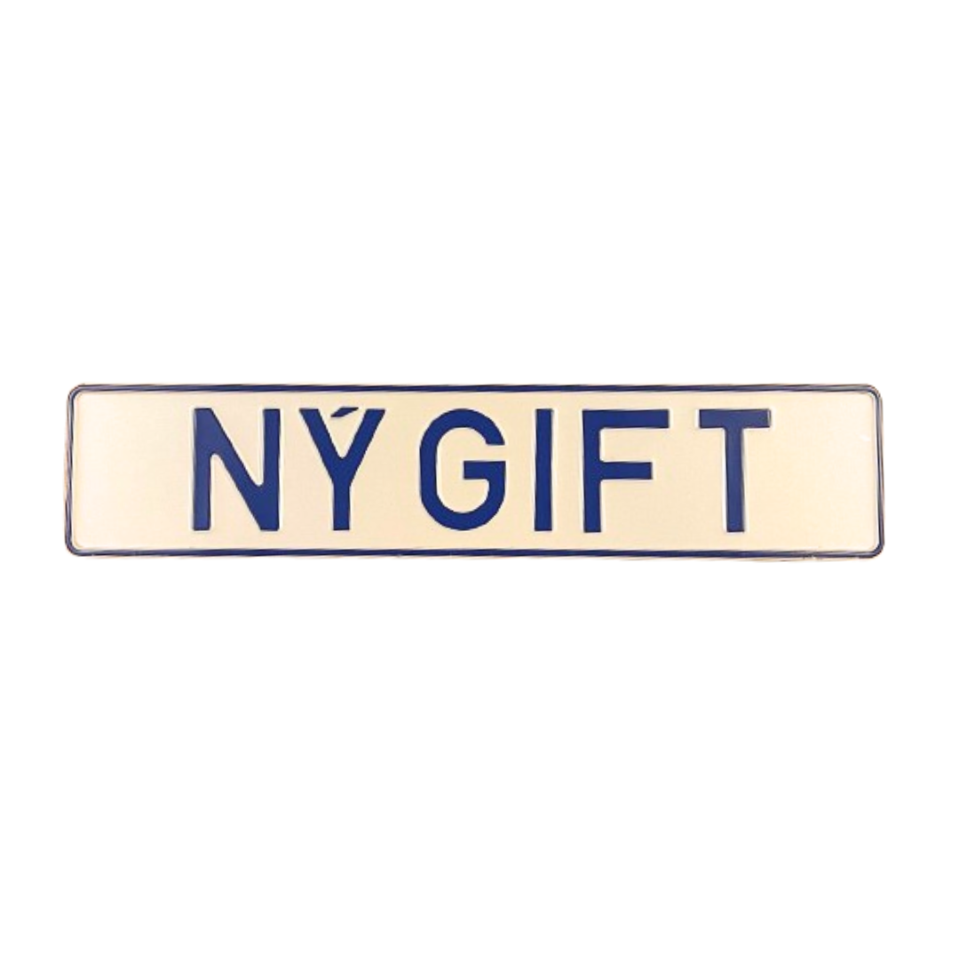 Leiga: Nýgift nummarpláta 2stk/sett