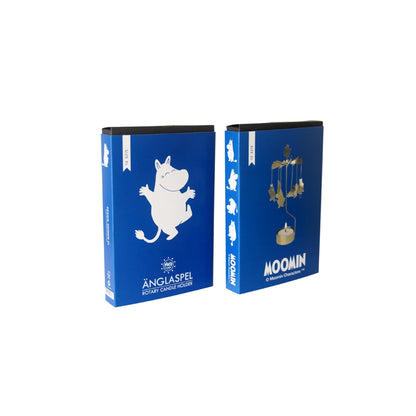 Einglaspæl t/bikarljós høgt H24cm B9 L9cm Mumi gull