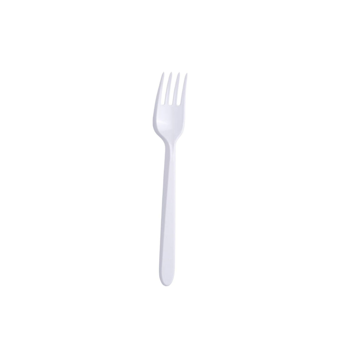 Gafflar plast 20stk|kar100 hvítir