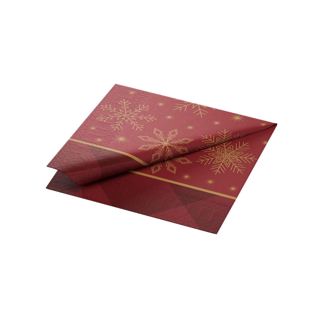 D.Serv. 3-lag 33cm 50stk|kar/10 Rhombus Bordeaux