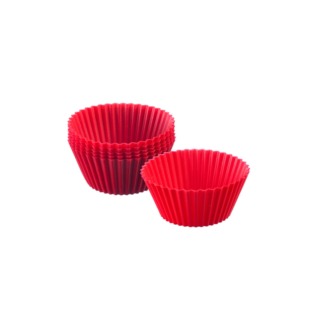 W Muffinsformar silikon Ø7cm 6stk reyðir