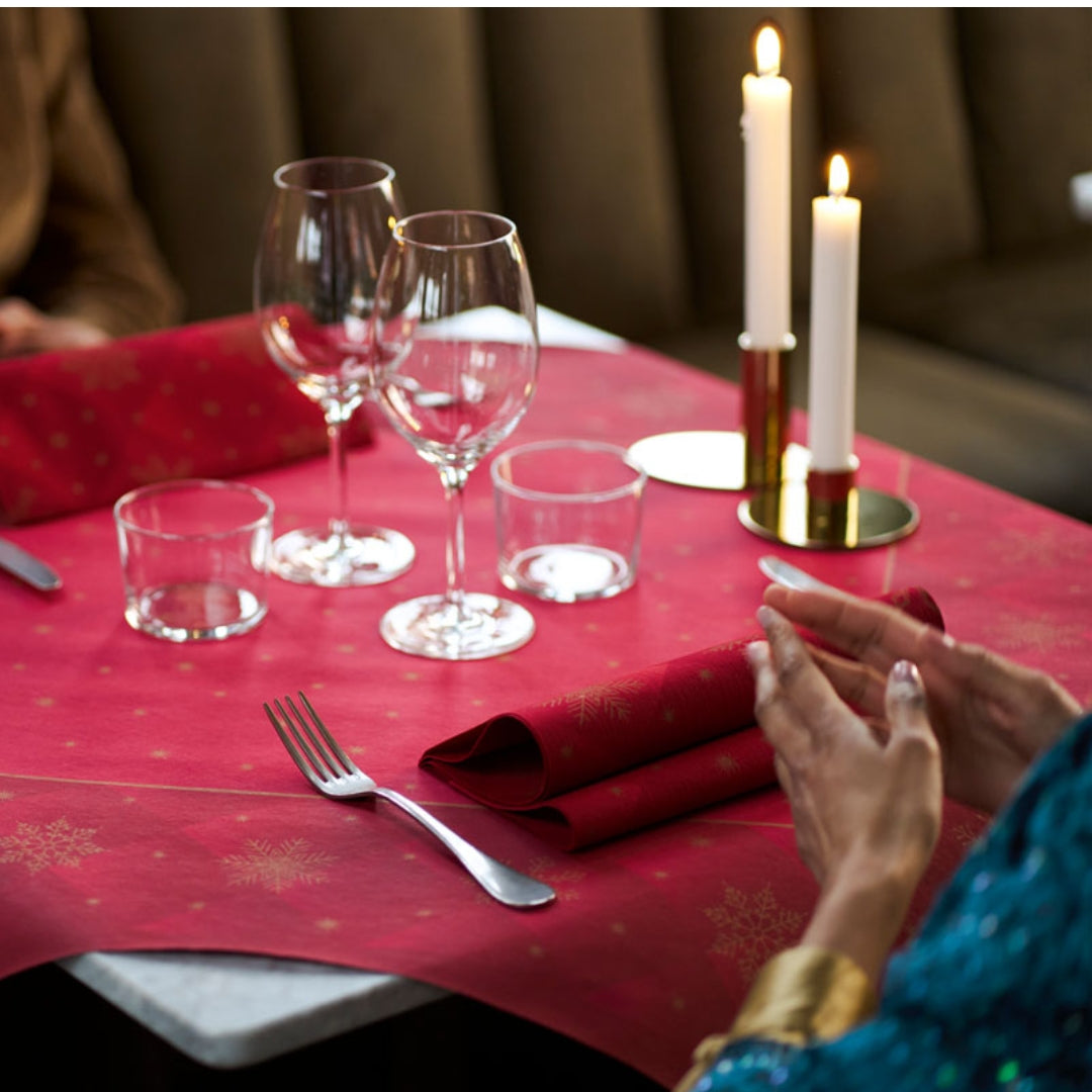 D.Serv. 3-lag 33cm 50stk|kar/10 Rhombus Bordeaux