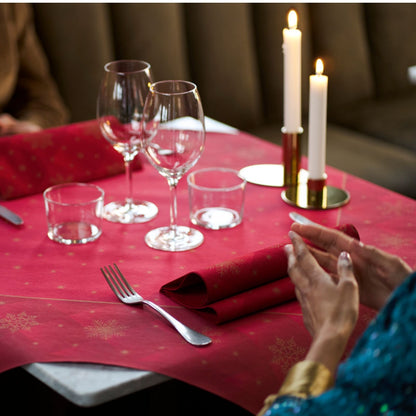 D.Serv. 3-lag 33cm 50stk|kar/10 Rhombus Bordeaux