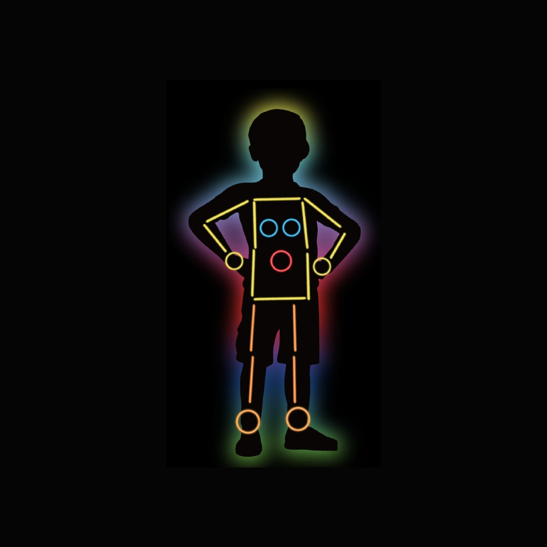 EH Glow in the dark sett 61deilir 2ymisk