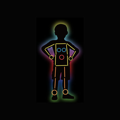 EH Glow in the dark sett 61deilir 2ymisk