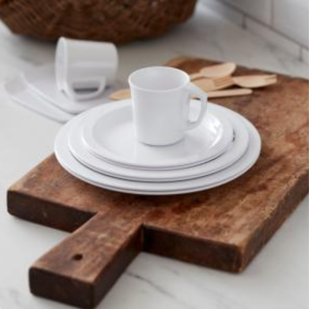 Krúss 190ml hvítt plast Hamlet Rosti