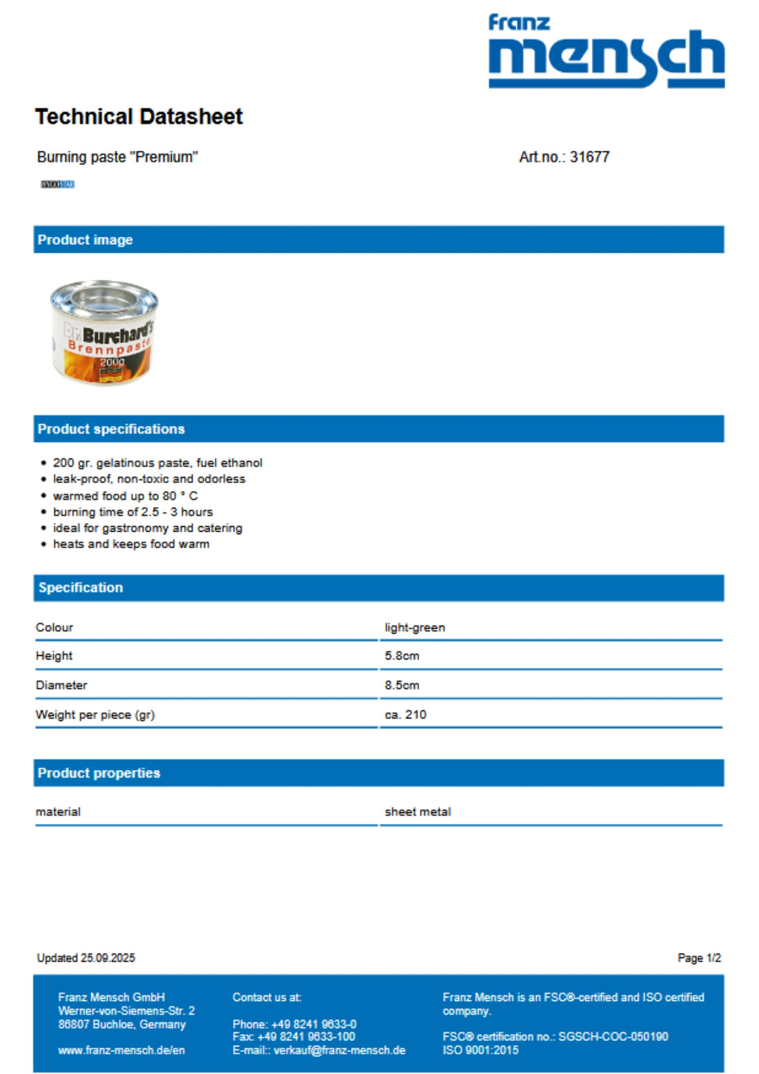 Brennipasta 200gr Premium 2,5-3t 1stk|kar36