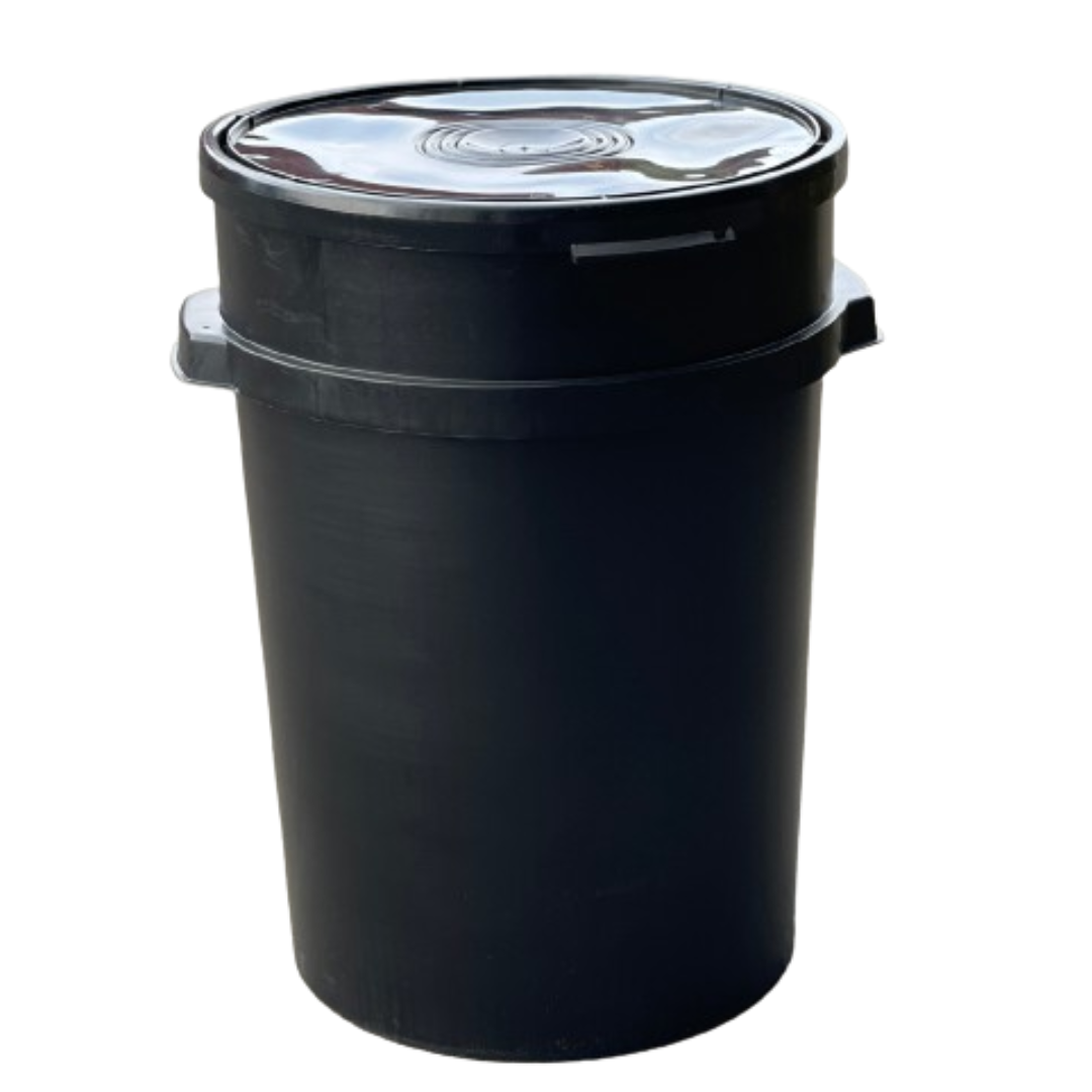 Lakaílat sterkt v/lok 50L Svart
