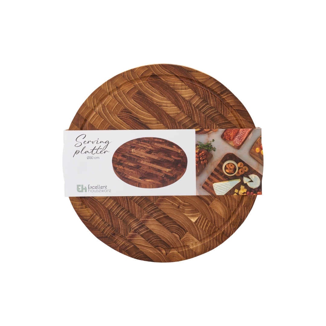 EH Skeribretti teaktræ Ø30cm