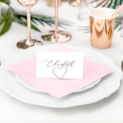 Partydeco Serviettar 33cm 3-lag 20stk ljóst Reytt