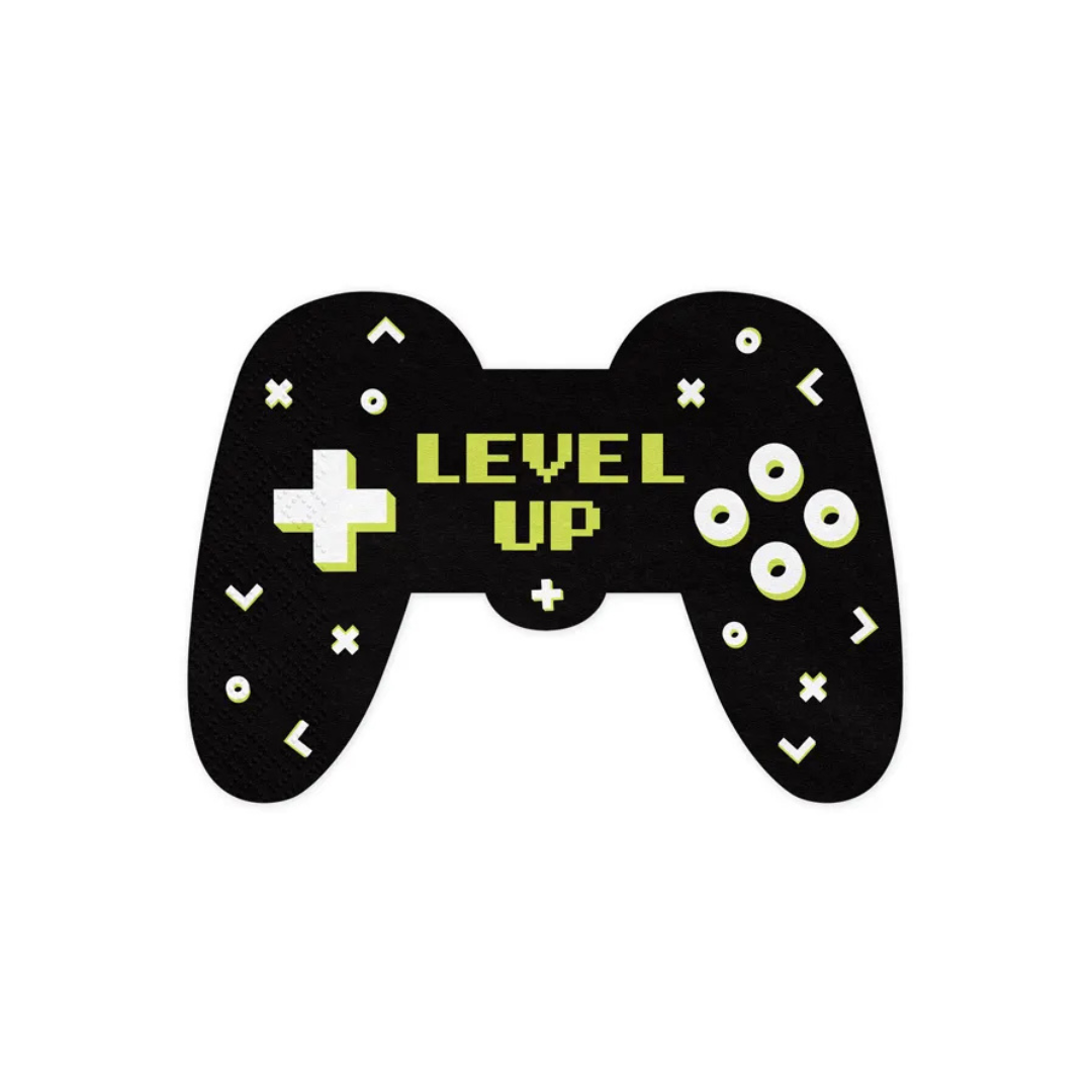 Serviettar 3-lags 16cm Game 12stk