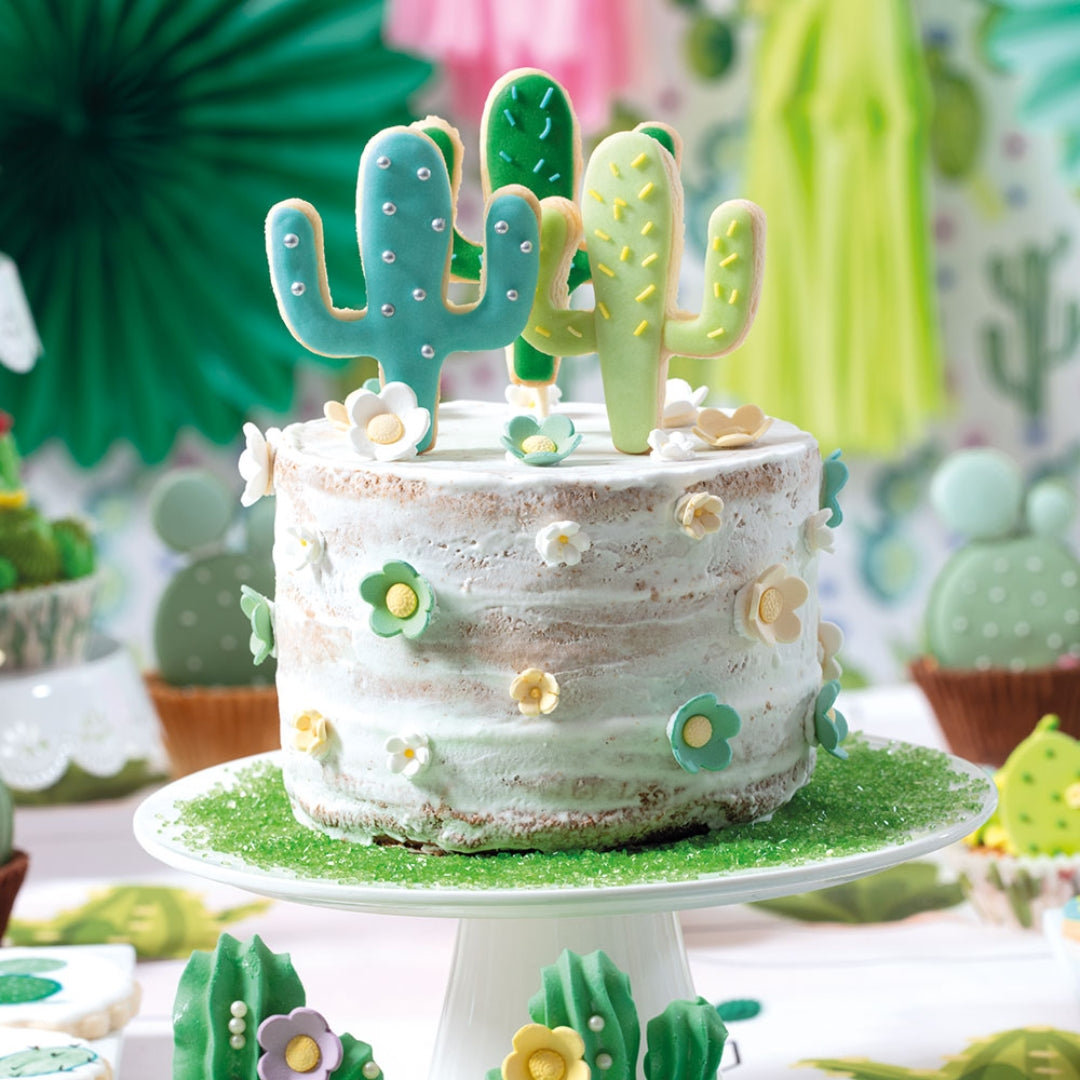 Køkupynt blómur 30stk Ø1cm ský blátt