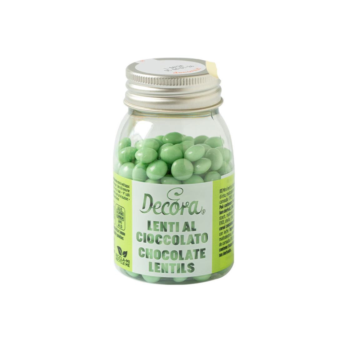 Decora Sjokolátaperlur 60% pastel grønt 80gr