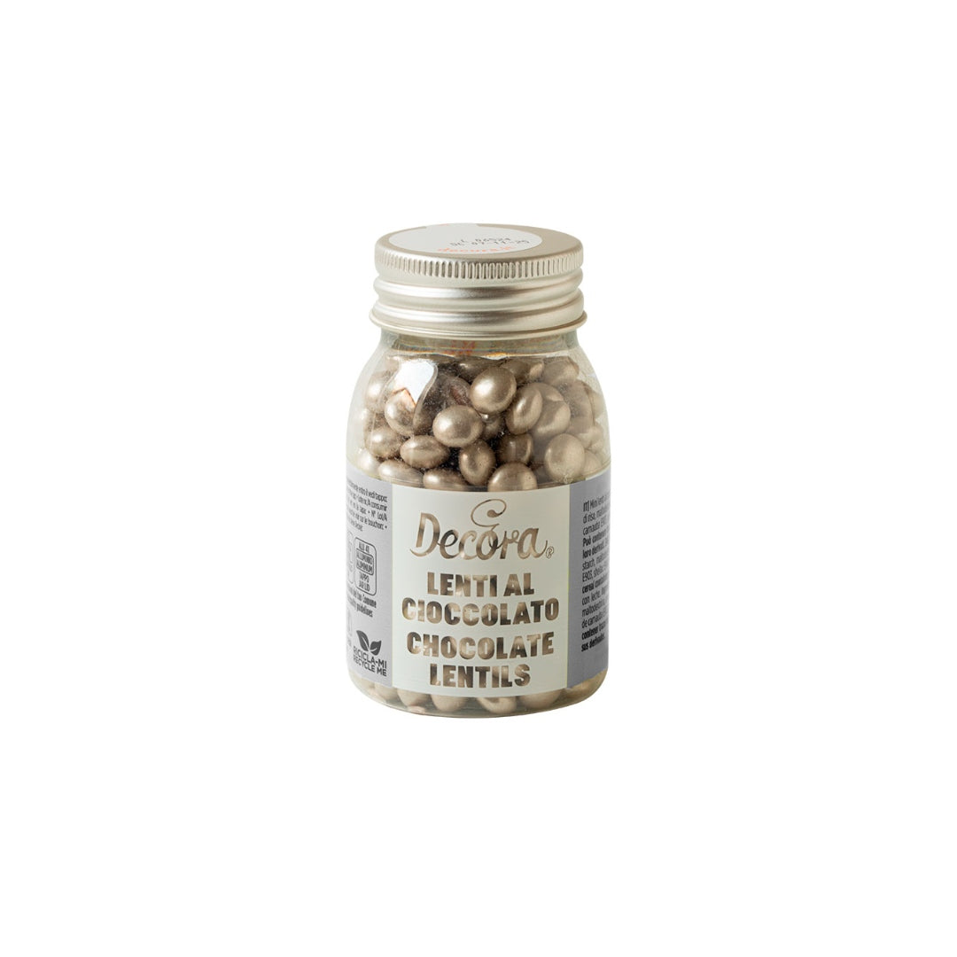 Decora Sjokolátaperlur 60% Silvur 80gr