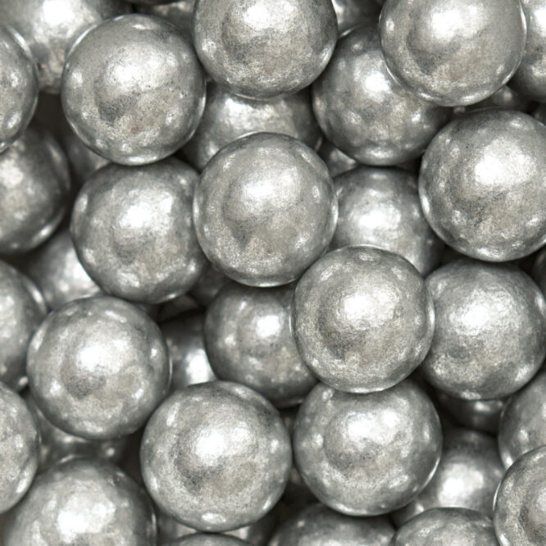 Decora Skreytsukur perlur silvur 100gr Ø8mm
