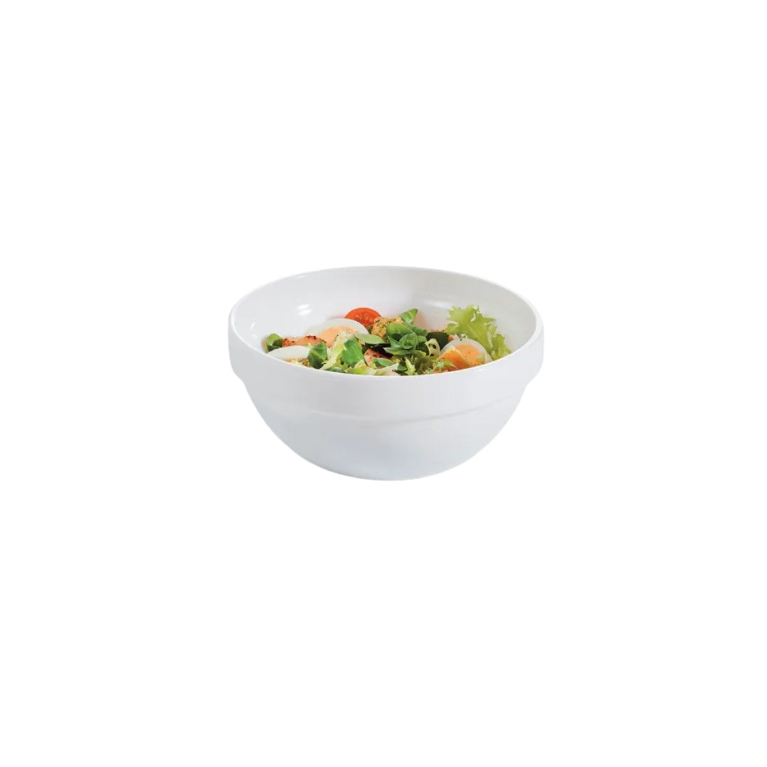 Skál Ø17 H7,8cm Hvít glas Resturant
