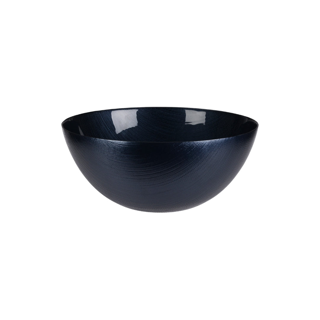 EH Glas skál 28cm myrkablá