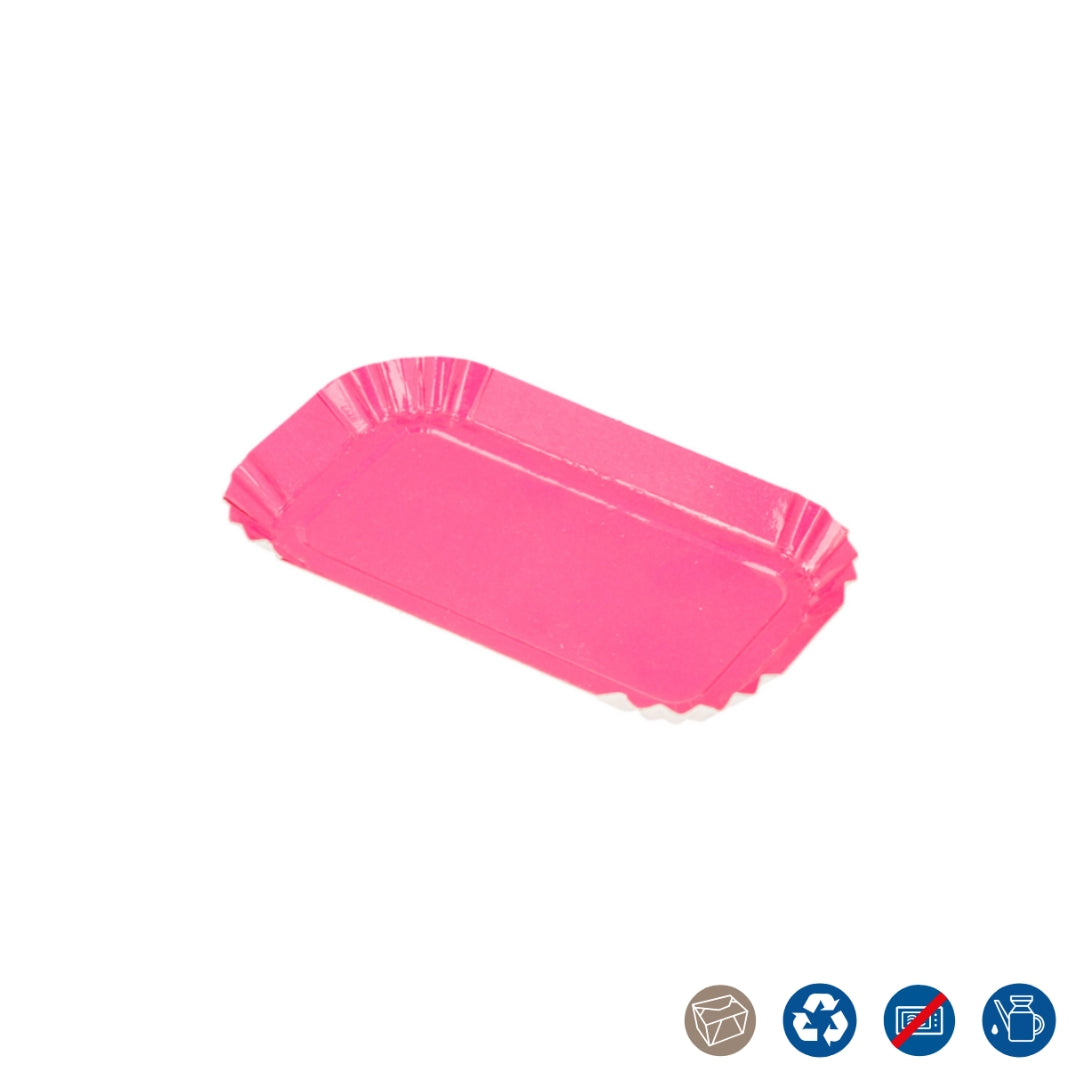 Brelltallerkur papp 3254x8cm Pink 100stk